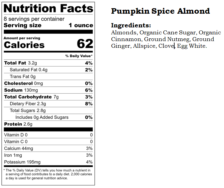 Pumpkin Spice Almond
