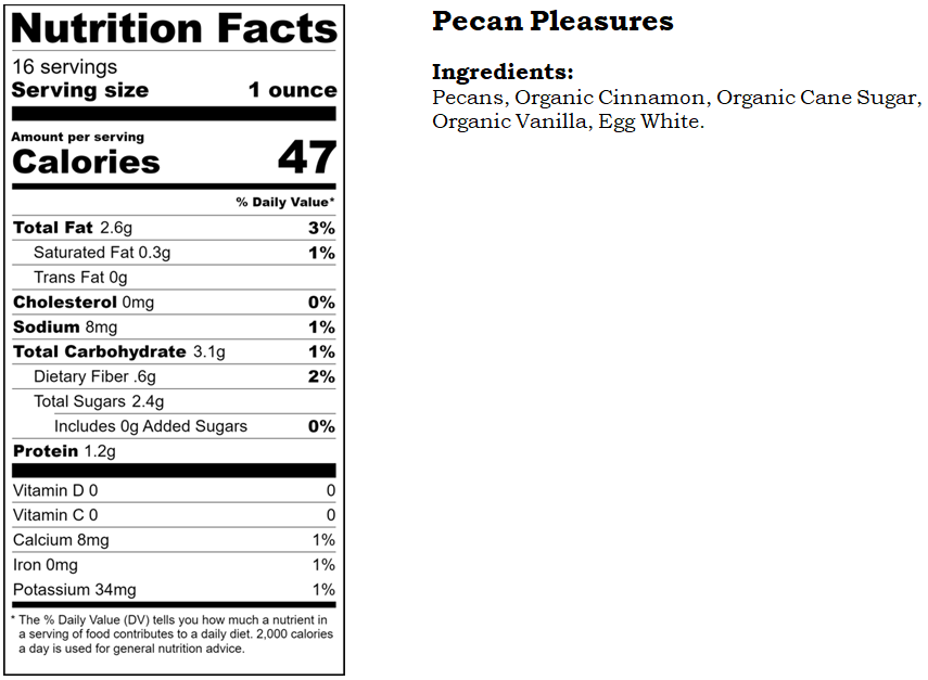 Cinnamon Pecans - 1lbs